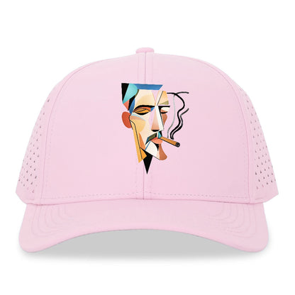 Abstract Smoking Man Hat