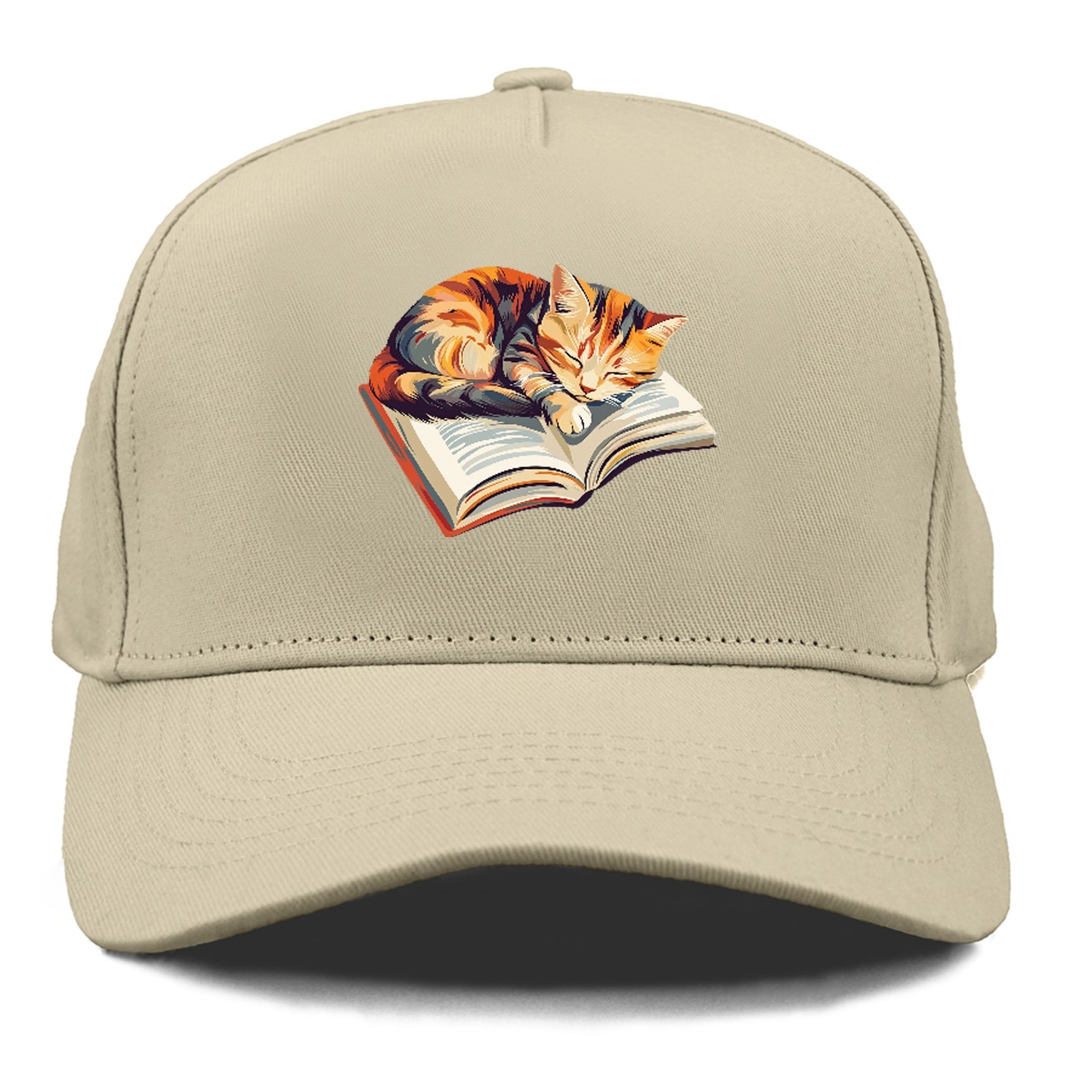 Cat Nap on Book Hat