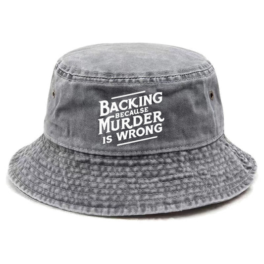 backing because murder is wrong Hat