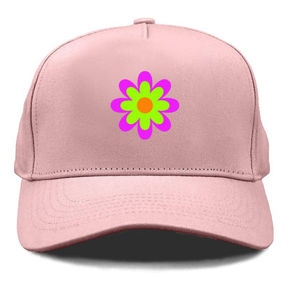 Retro 80s Flower Purple Hat