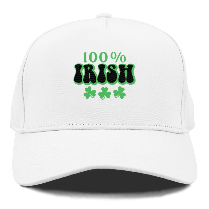 100 Percent Irish Shamrock Hat