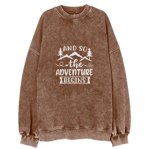 And So The Adventure Begins Vintage Sweatshirt