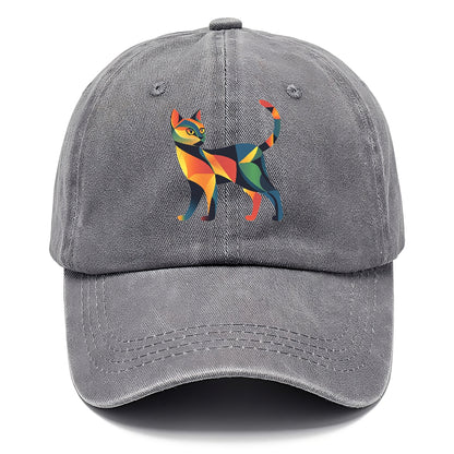 Vibrant Geometric Cat Hat