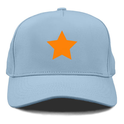 Retro 80s Star Orange Hat