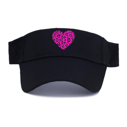 Retro 80s Heart Cheetah Print Hat