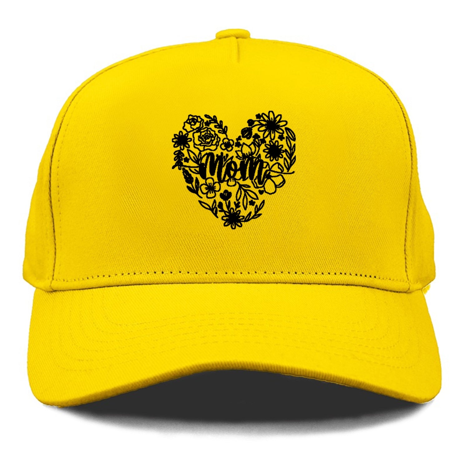 mom floral heart Hat