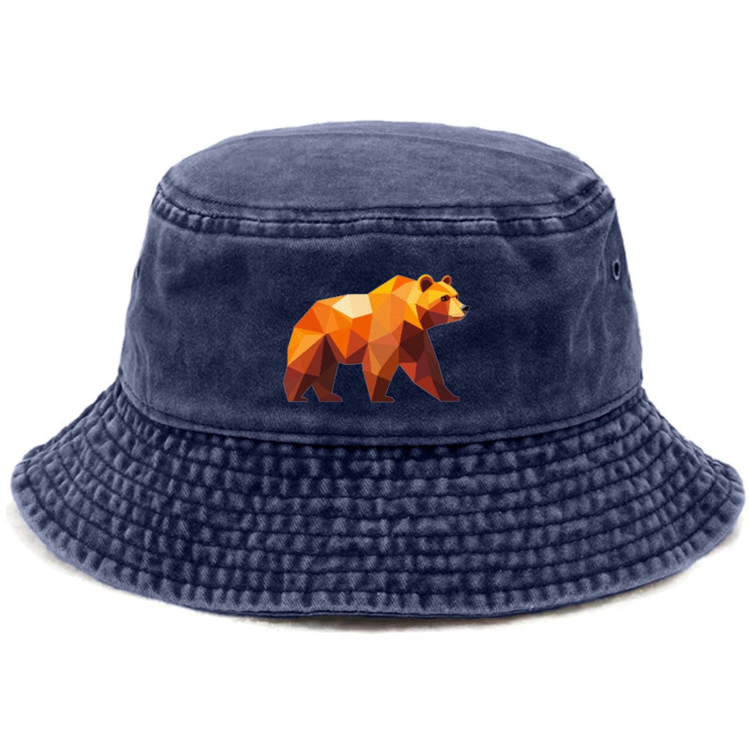 Geometric Bear on the Move Hat