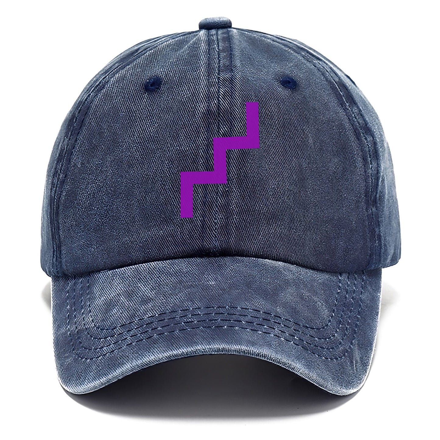 Retro 80s Zig Zag Purple Hat