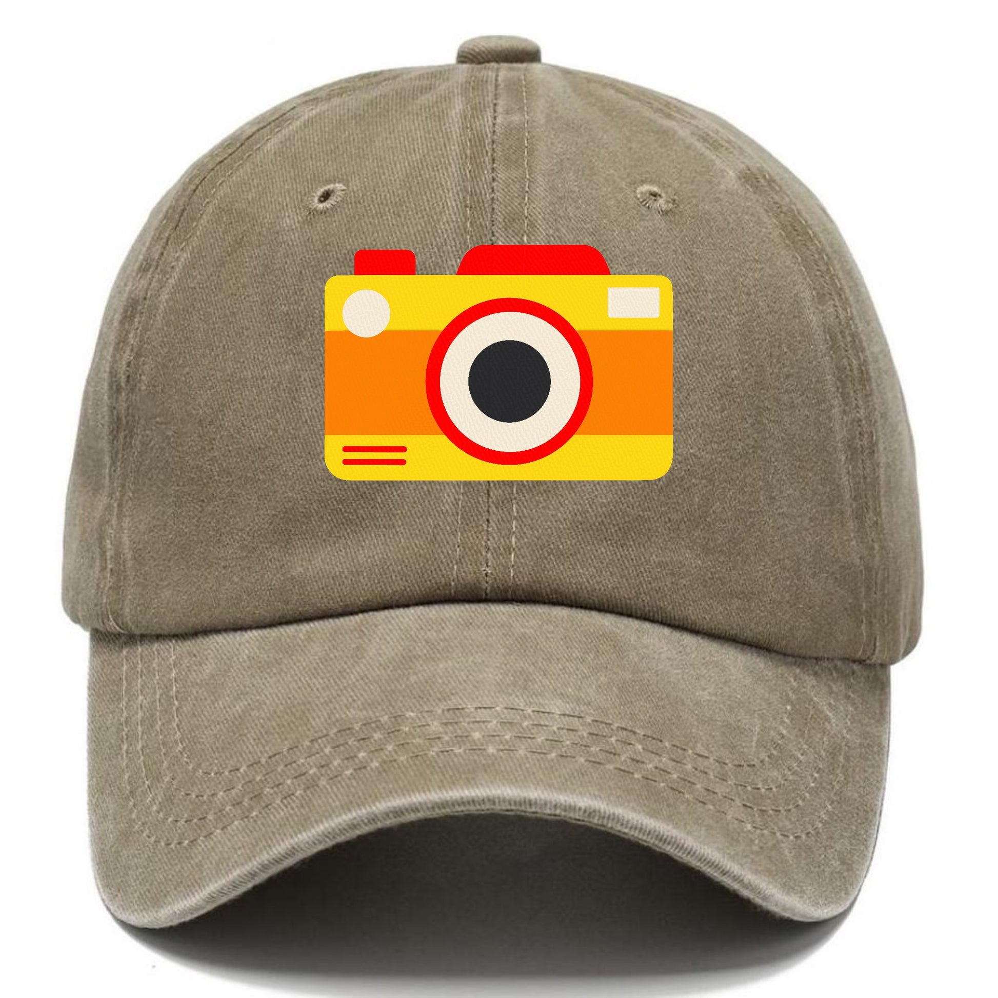 Retro 80s Camera Yellow Hat