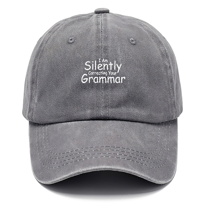 I am silently correcting Hat