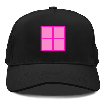 Retro 80s Tetris Blocks Pink Hat