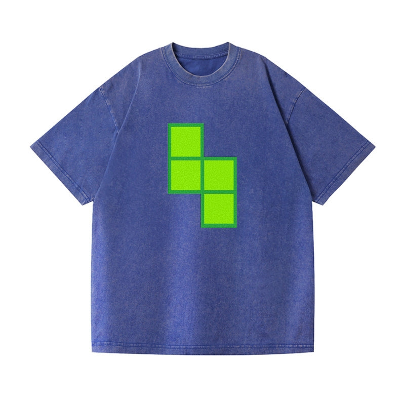 Retro 80s Tetris Blocks Green Hat