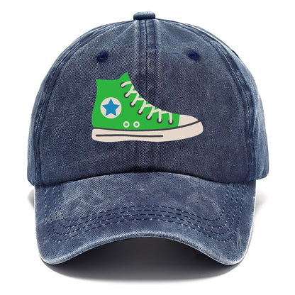 Retro 80s Converse Shoe Green Hat