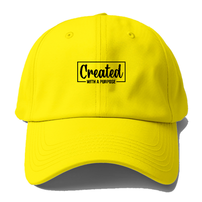 created with a purpose Hat