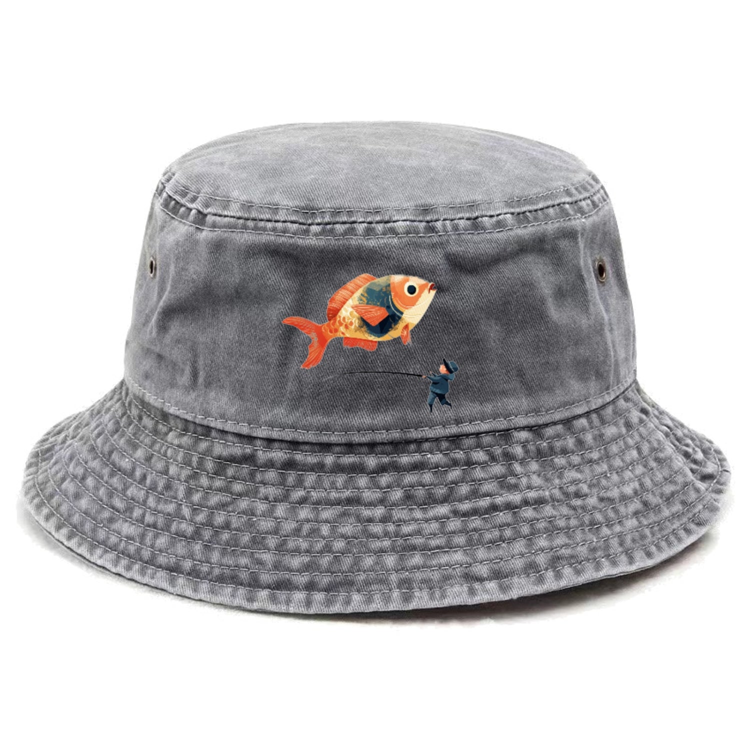 Big Catch  Man and Fish Hat