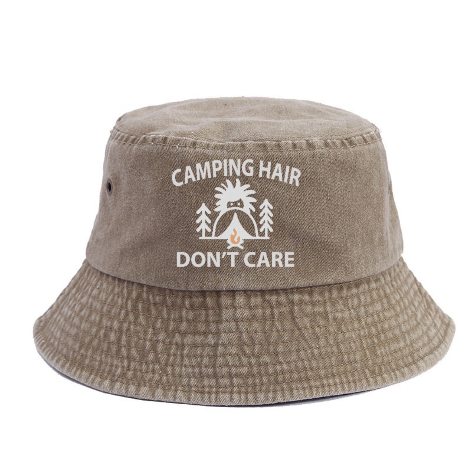 camping hair don't care Hat