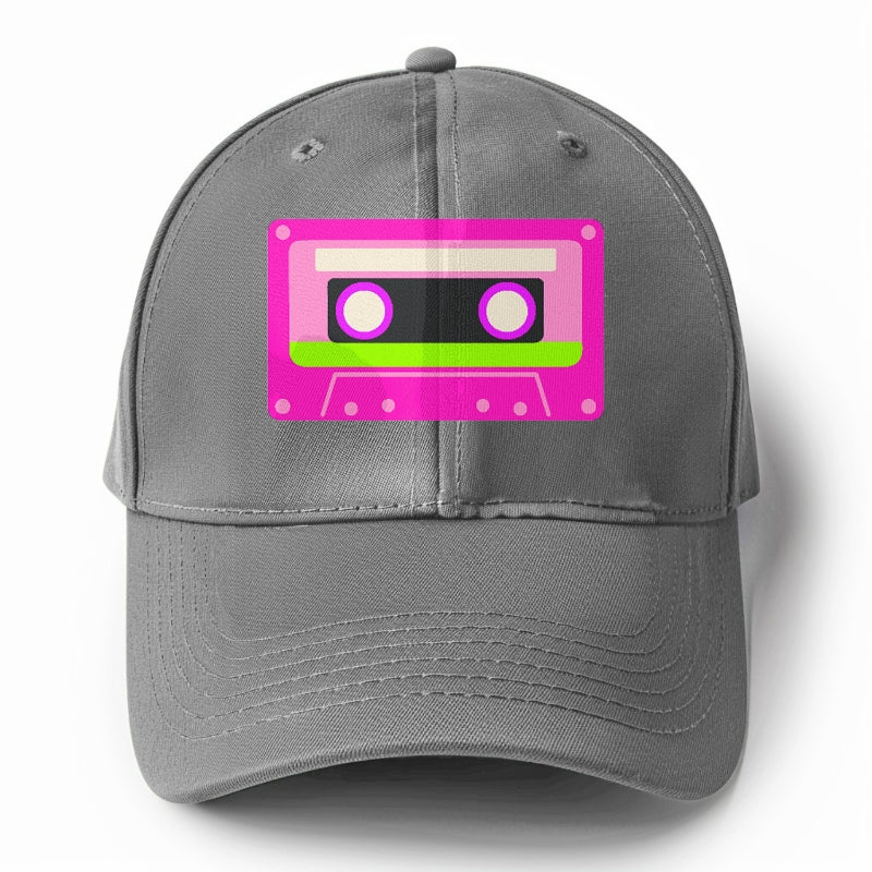 Retro 80s Cassette Pink Hat