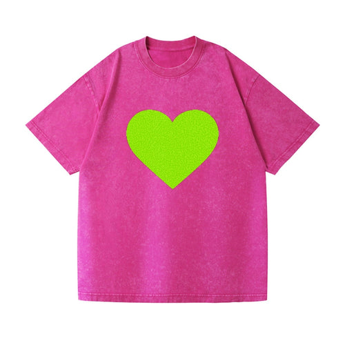 Retro 80s Heart Green Vintage T-shirt