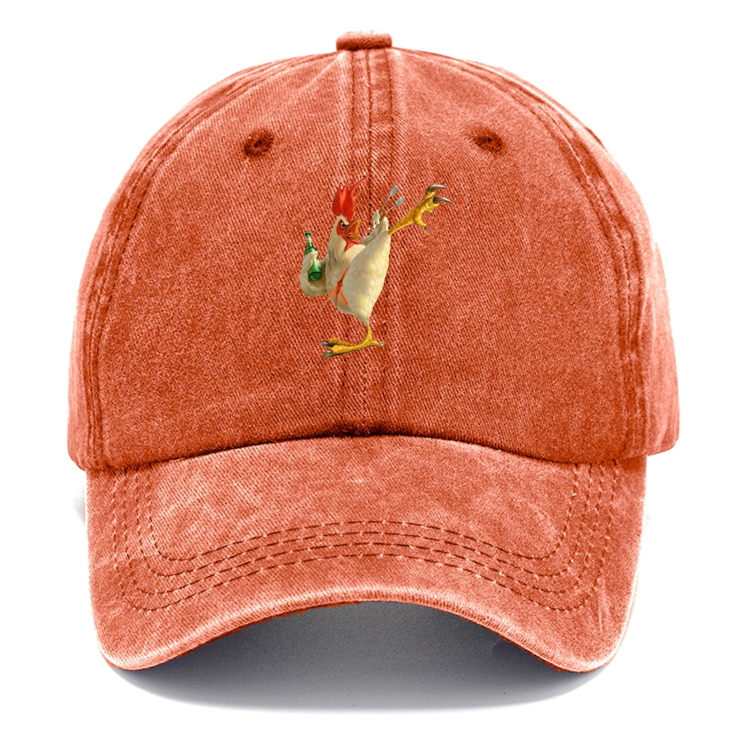 Crazy Rooster Fantasy Art Hat