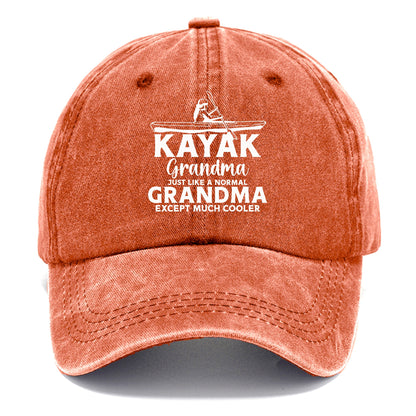 kayak grandma just like a normal grandma except much cooler Hat