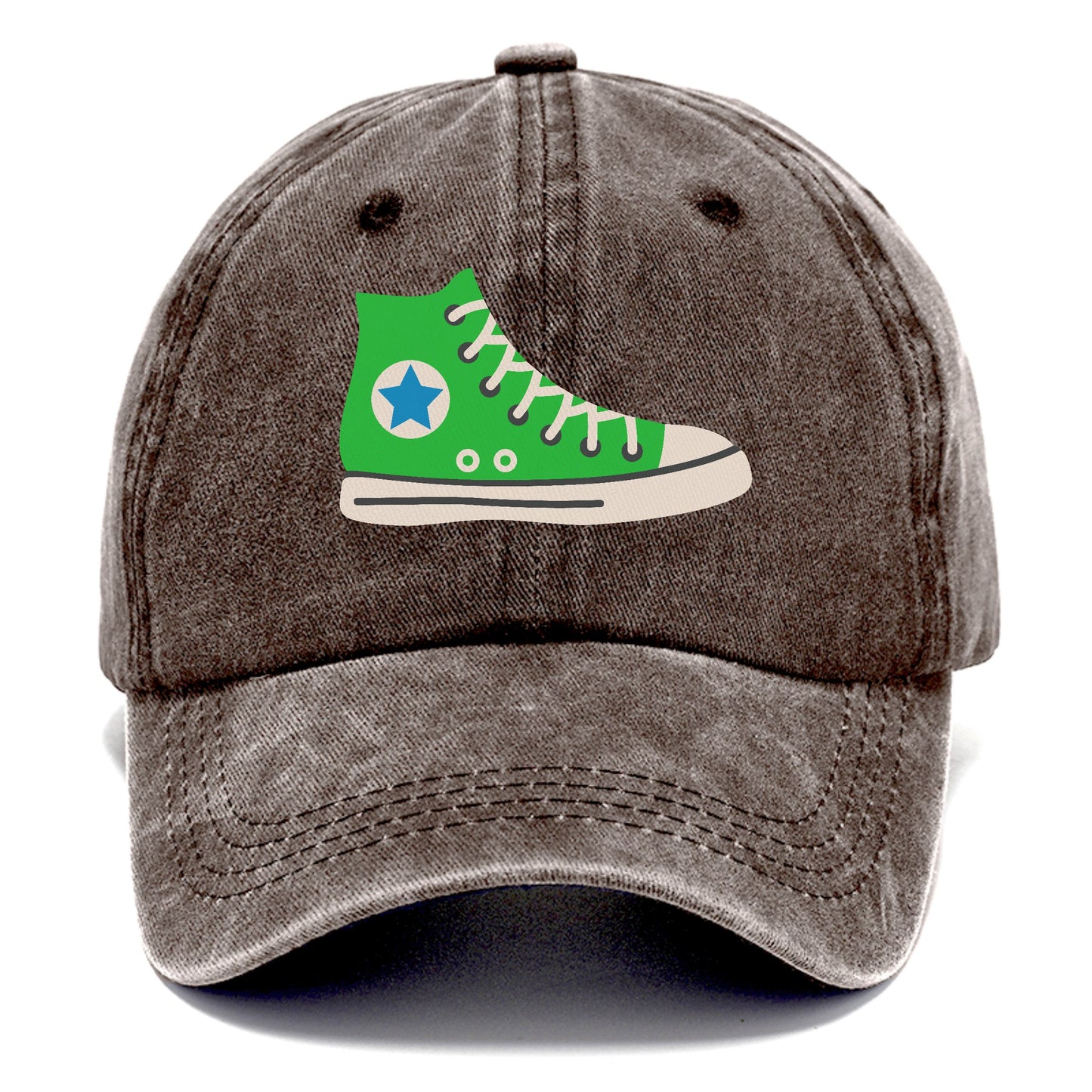 Retro 80s Converse Shoe Green Hat