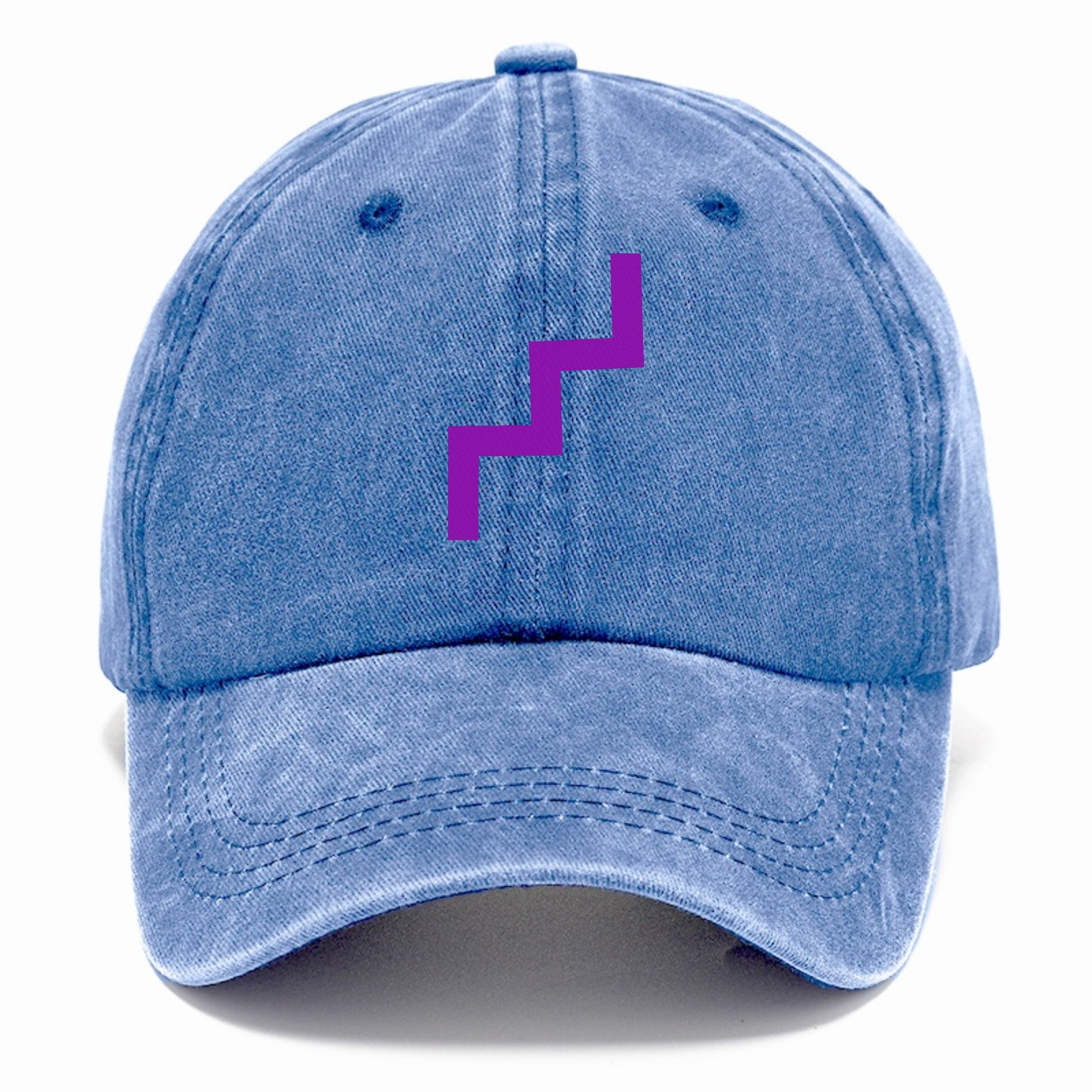 Retro 80s Zig Zag Purple Hat
