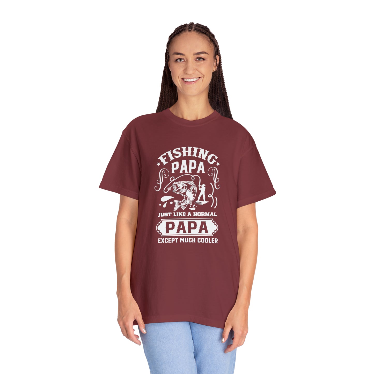 Fishing papa just like a normal papa except much cooler T-shirt