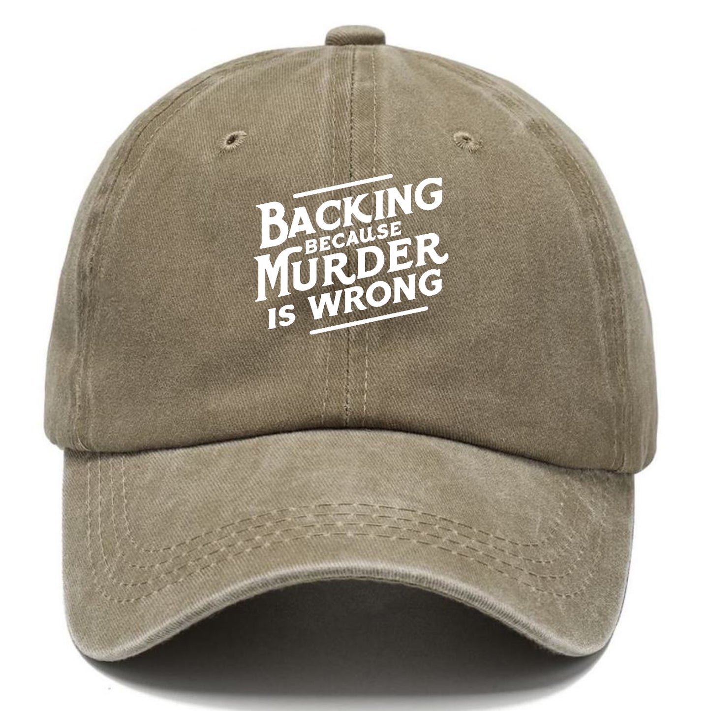 backing because murder is wrong Hat