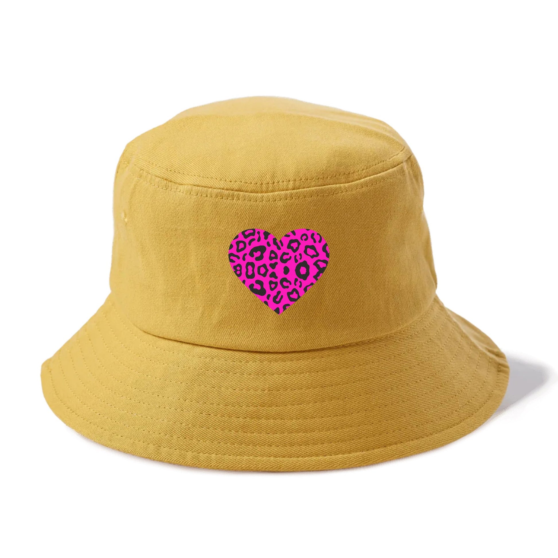 Retro 80s Heart Cheetah Print Hat