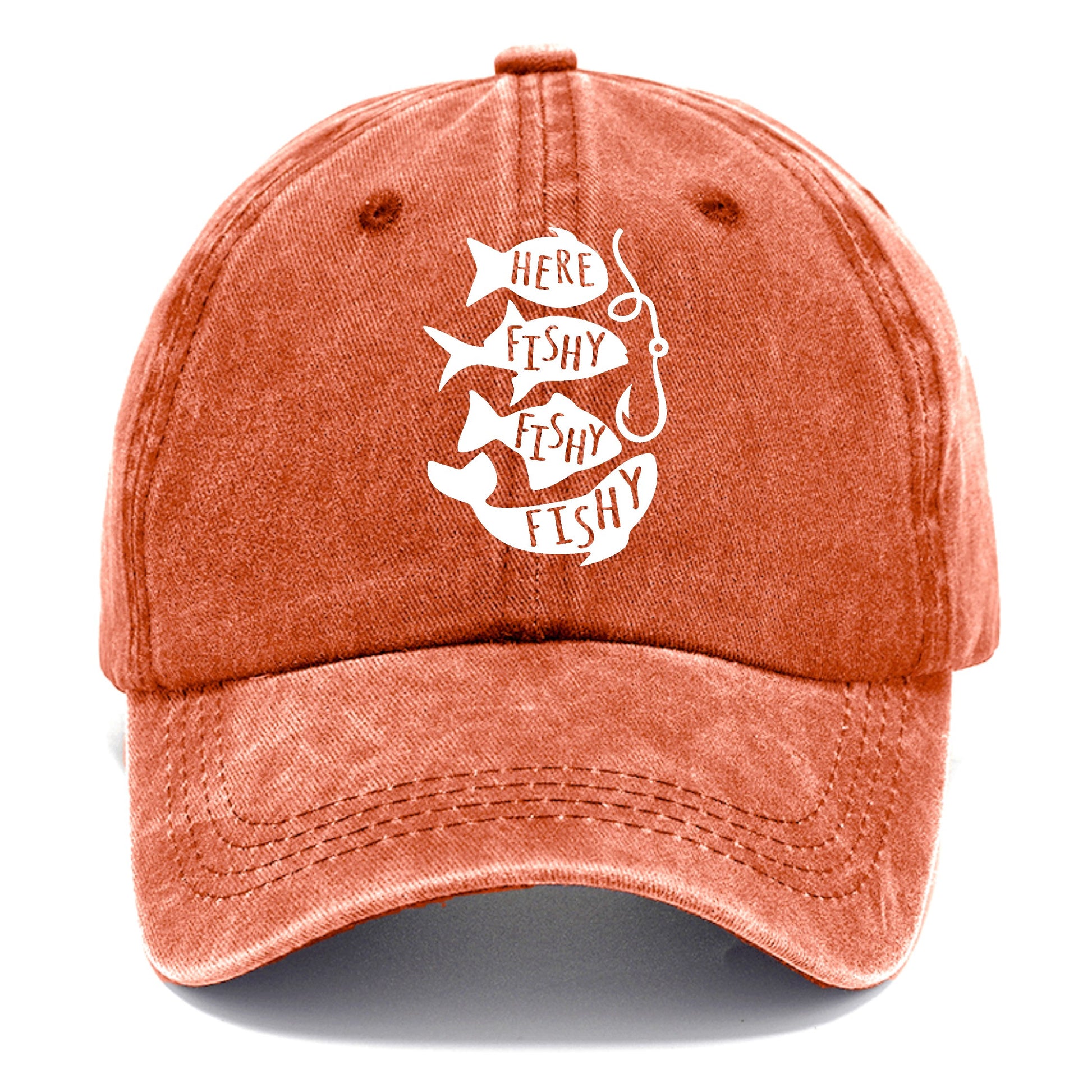  Here Fishyy Fishyy Womens Trucker Hats Fishing Vintage