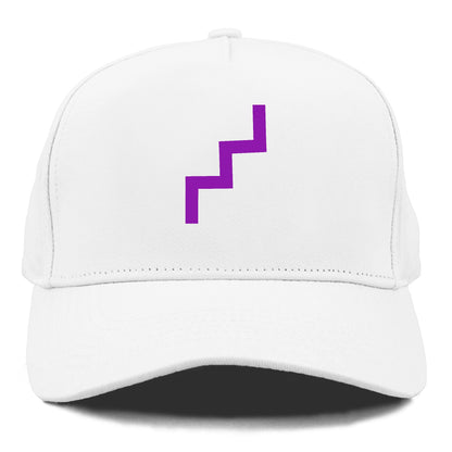 Retro 80s Zig Zag Purple Hat