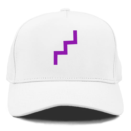 Retro 80s Zig Zag Purple Cap