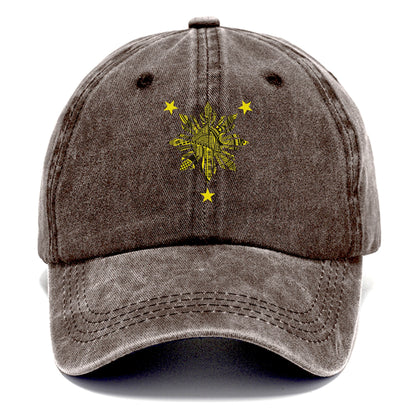 Filipino Cultural Sun Motif Hat