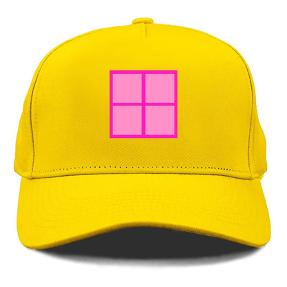 Retro 80s Tetris Blocks Pink Hat