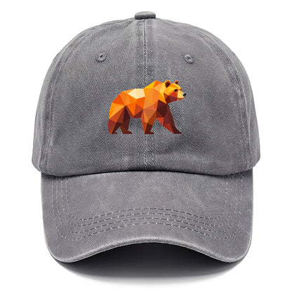 Geometric Bear on the Move Hat