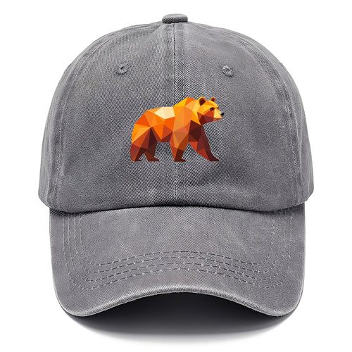 Geometric Bear On The Move Classic Cap