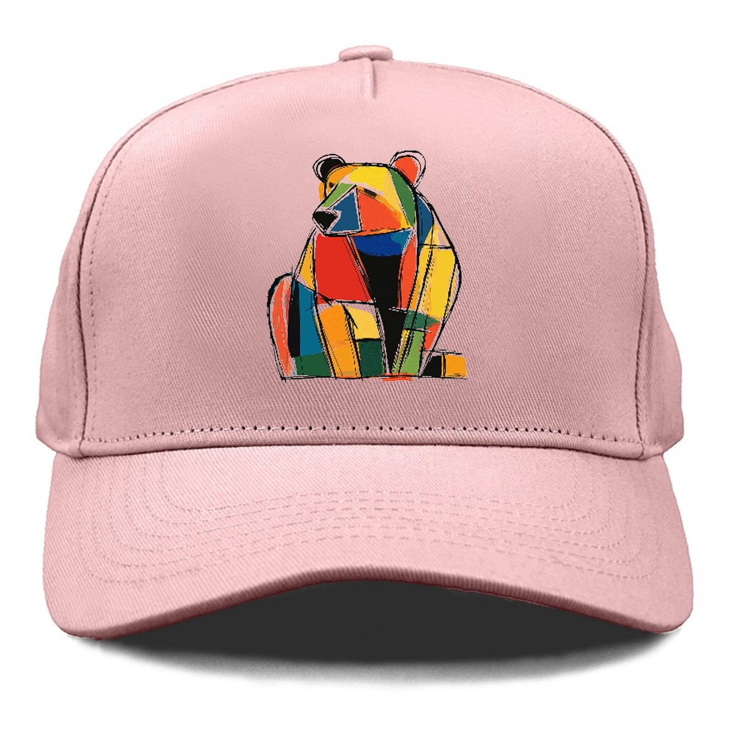 Colorful Abstract Bear Hat