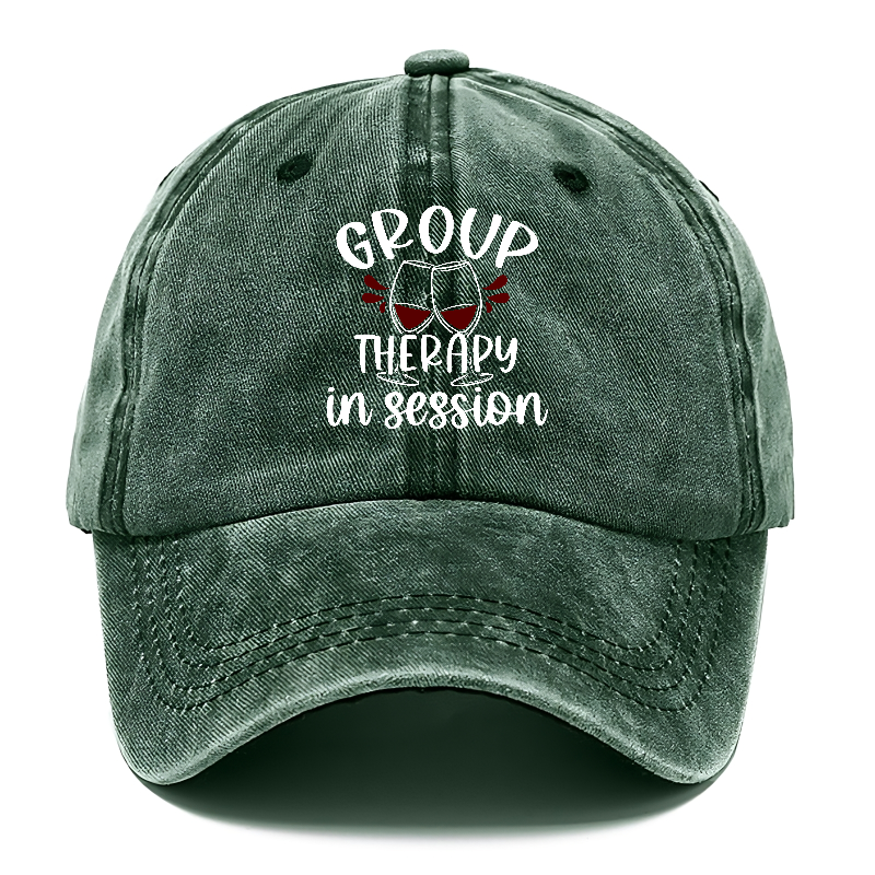 group therapy in session Hat