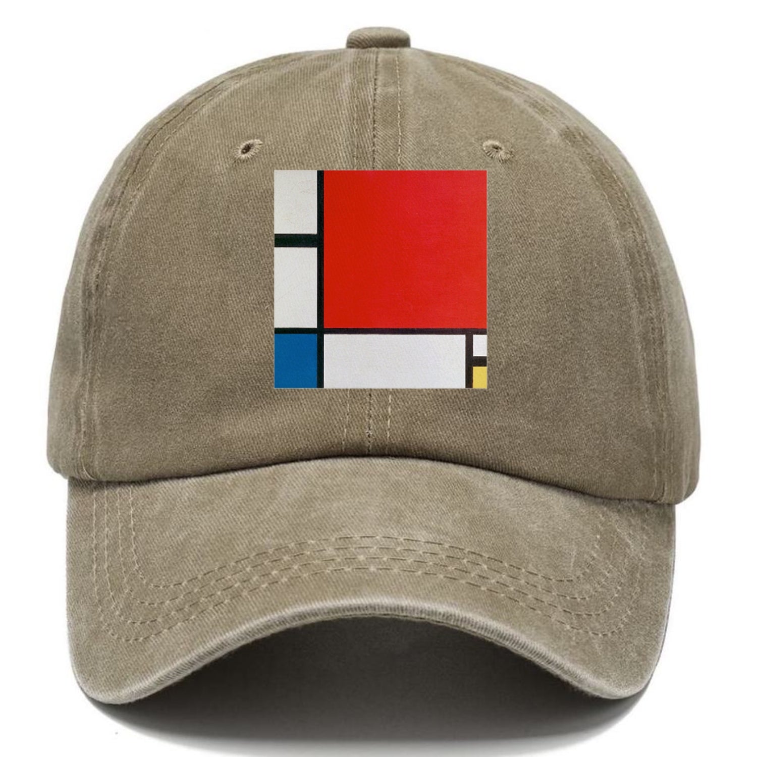 Composition with Red Blue and Yellow Hat