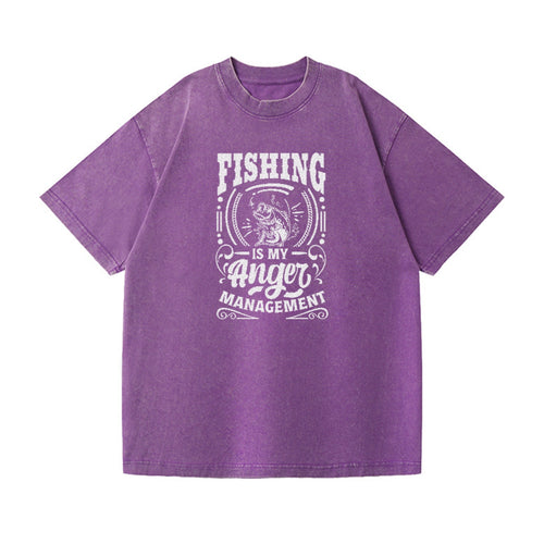 Fishing Is My Anger Management Vintage T-shirt