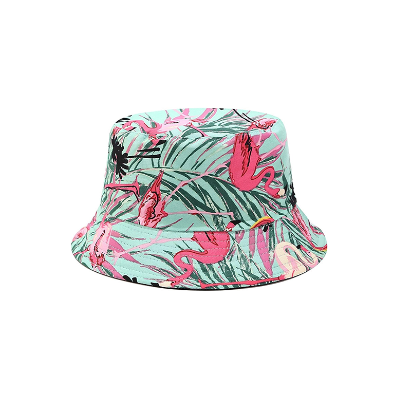 Pandaize Sombrero de cubo reversible con estampado unisex de doble cara 