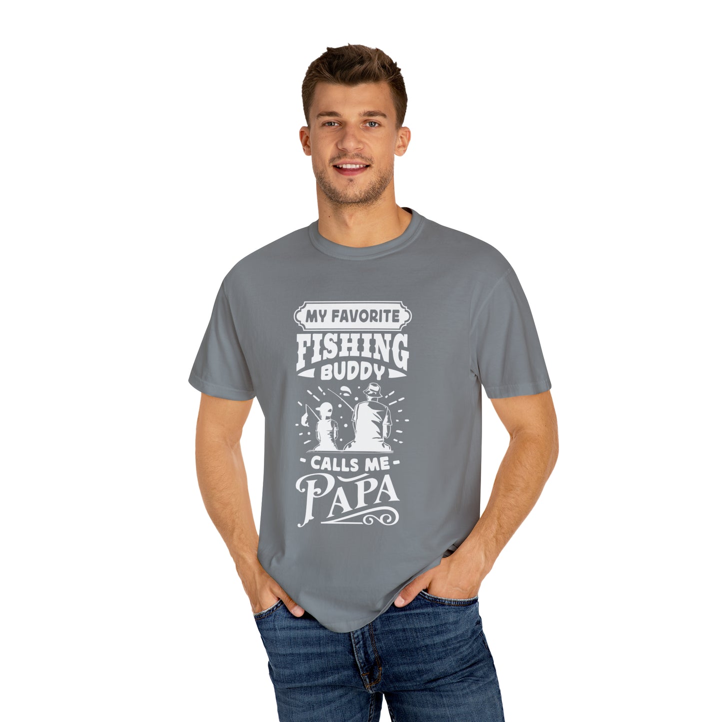 "Cherished Fishing Companion: My Little One Calls Me Papa" T-Shirt