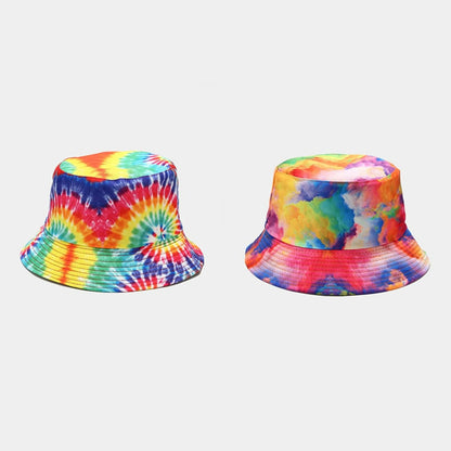 Pandaize Sombrero de cubo reversible con estampado unisex de doble cara 