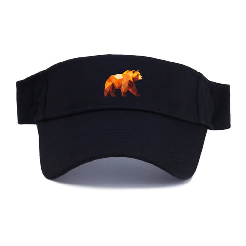 Geometric Bear On The Move Visor