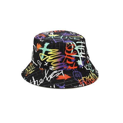 Pandaize Unisex Print Double-Side-Wear Reversible Bucket Hat