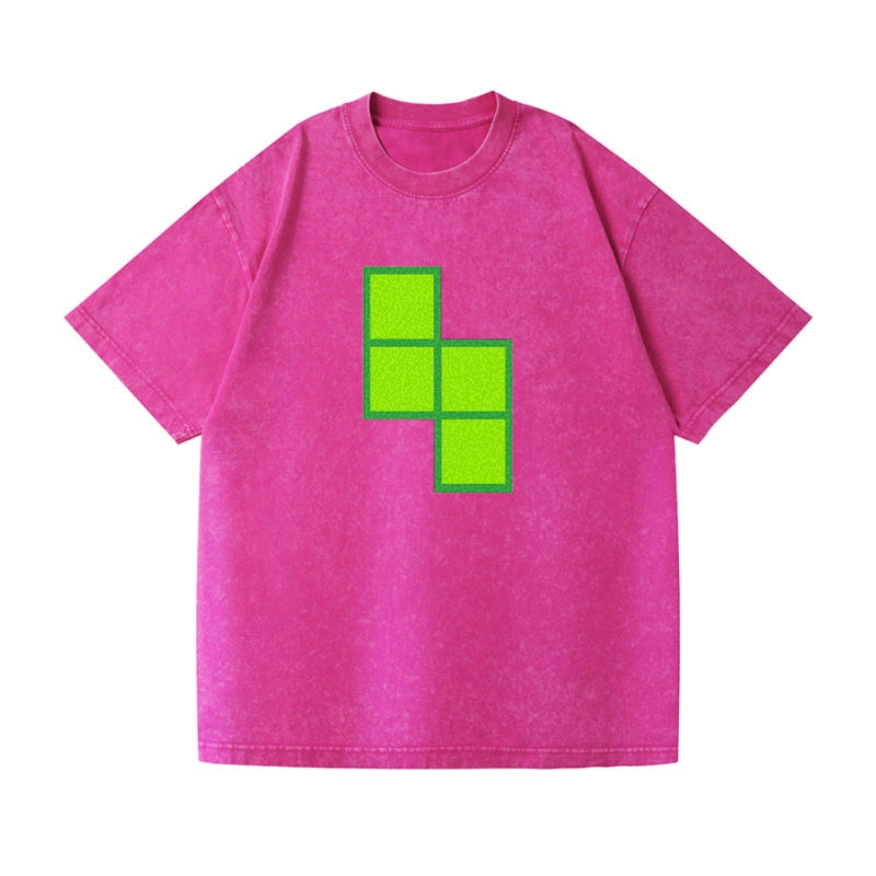 Retro 80s Tetris Blocks Green Hat