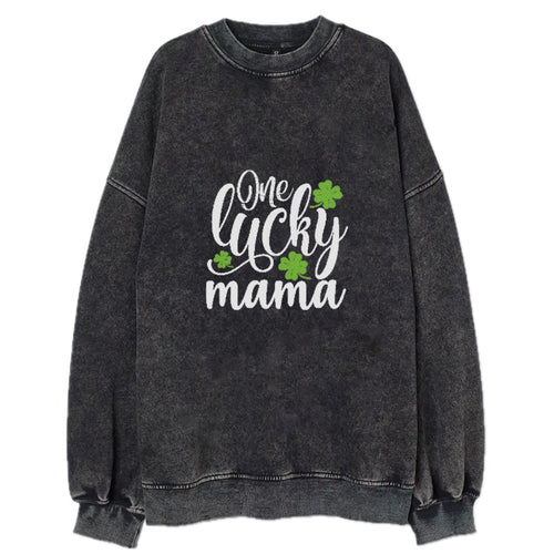 One Lucky Mama 1 Vintage Sweatshirt