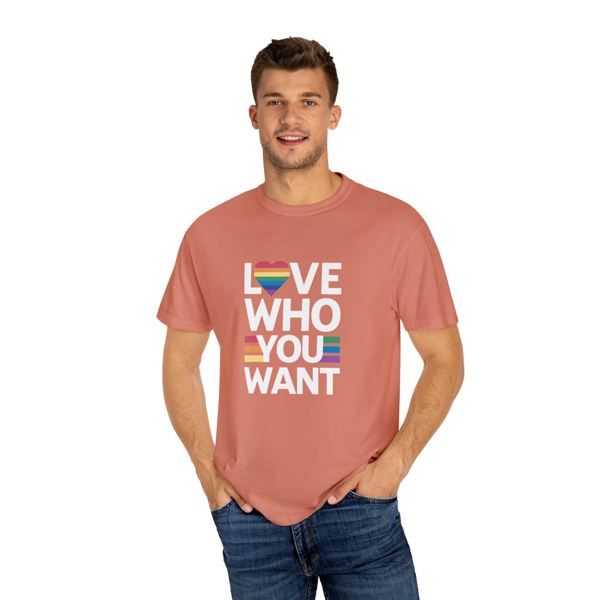Empowering Diversity: 'Love Who You Want' Expressive T-Shirt - Pandaize