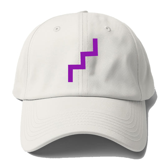 Retro 80s Zig Zag Purple Hat