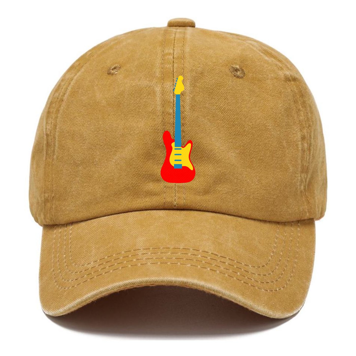 Retro 80s Guitar Red Hat